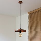  Duolla - Visilica na sajli IRONLINE 1xE27/15W/230V Ø 30 cm bakarna/crna | Eponuda.com