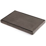  Sklopivi tabure XL s gumbima - 60x38x38cm baršunasto smeđa x 4 | shoptok.hr