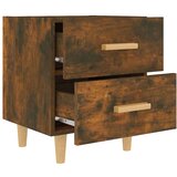  Noćni ormarići 2 kom boja dimljenog hrasta 40 x 35 x 47 5 cm | shoptok.hr