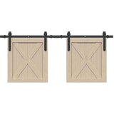 vidaXL Komplet kliznih vrata ormarića 122 cm ugljični čelik | shoptok.hr