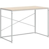  Stol za računalo bijeli i hrast 110x60x70 cm konstruirano drvo | shoptok.hr
