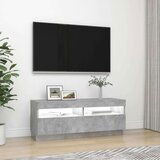 vidaXL TV ormarić s LED svjetlima siva boja betona 100 x 35 x 40 cm | shoptok.hr