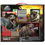 Luna set za barvanje s šablono in nalepkami jurski svet 54 x 47 cm | Shoptok.si