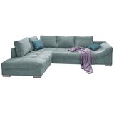 MID.YOU Sedežna Garnitura Alvito, Svetlo Modra, Žamet, Ležišče Cene