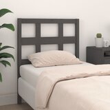  Uzglavlje za krevet sivo 80,5 x 4 x 100 cm od masivne borovine | shoptok.hr