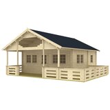 Male kuće Drvena kuća MANTOVA with Sleeping Loft 595 × 595 cm sa šindrom | shoptok.hr