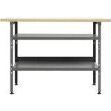 vidaXL delovna miza siva 120x60x85 cm jeklo | Shoptok.si