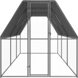 Vanjski kavez za kokoši 2 x 6 x 2 m od pocinčanog čelika | shoptok.hr