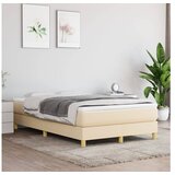  Box spring posteljni okvir krem 120x200 cm blago | Shoptok.si