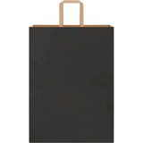  Papirnate vrećice 250 kom s ručkama crne 32x17x44 cm | shoptok.hr