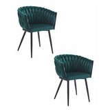 Brandless Stol ORION - žametno zelen x 2, (22044076) | Shoptok.si