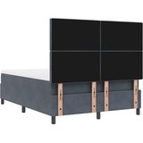  Krevet s opruga kutije Tamno siva 200 x 140 cm Baršun | shoptok.hr