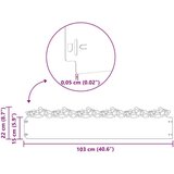 vidaXL Robniki za trato 30 pcs Črna 103 x 0,05 x 22 cm Jeklo | Shoptok.si