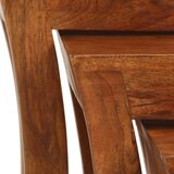  Set uklapajućih stolića 3 kom 50x35x50 cm smeđi drvo bagrema | Eponuda.com