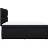  Krevet s oprugama i madracem crni 140x200 cm od tkanine | shoptok.hr