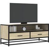 vidaXL TV omarica sonoma hrast 100x34,5x40 cm inženirski les in kovina Cene