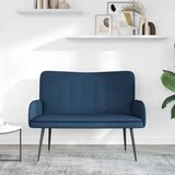 SOFA za dvije osobe Plava 115 x 61 x 87 cm tkanina | shoptok.hr