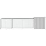  Kavez za kokoši sivi 400x91x100 cm od pocinčanog čelika | shoptok.hr