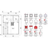 Male kuće Drvena kuća FALUN B with Sleeping Loft 595 × 500 cm sa šindrom | shoptok.hr