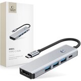 TECH-PROTECT HUB ADAPTER 5IN1 TYPE-C ZA MACBOOK PRO AIR HDMI 4K 60HZ PD100W, (5000302880) u
