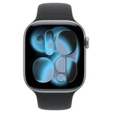 watch S11GPS42mmJet black aluminium case with black sport band – s/m