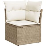  Vrtna garnitura - 9-dijelni set vrtnih sofa s jastučićima Bež Poli Ratan Akacija | shoptok.hr