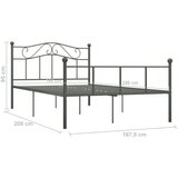  Posteljni okvir siv kovinski 160x200 cm, (20646840) | Shoptok.si