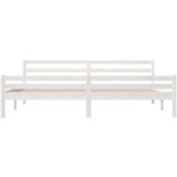  Posteljni okvir bel iz trdnega lesa 180x200 cm 6FT, (20647643) | Shoptok.si
