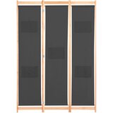 Maison Chic Paravan - Sobne pregrade 3-delni 120x170x4 cm sivo blago, (22111874) | Shoptok.si