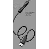 Oem Bolaris, Polovične slušalke za ušesa USB-C z daljinskim upravljalnikom Model Jupiter, Črna, (5000231576) | Shoptok.si