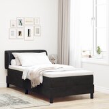 vidaXL Box Spring krevet s madracem, crni, 90x190 cm, baršun Cijene