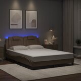 Furnova Posteljni okvir z LED lučkami kapučino 140x190 cm umetno usnje, (21938998) Cene