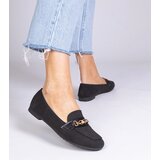 Gemre Black matte finish moccasins with gold decoration Gloriasa | Shoptok.si