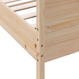 vidaXL Okvir za krevet s uzglavljem 160 x 200 cm od masivne borovine Cijene
