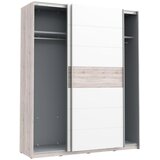 CARRYHOME Omara Z Drsnimi Vrati Rondino, Barva Hrasta, Bela | Shoptok.si