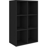 Maison Chic Knjižna omara - Knjižni regal črna 66x30x98 cm iverna plošča, (21723394) Cene