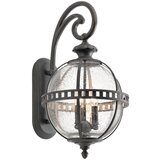 Elstead Lighting Elstead Halleron Zunanja stenska svetilka s 3 lučmi, svetlo siva, IP44, E14, (22099816) | Shoptok.si