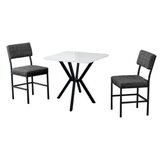 Hanah home Set Trpezarijski sto i 2 stolice Dubai Anthracite White | Eponuda.com