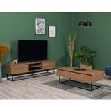 HANNAH HOME Set TV komoda i klub stolić, orah Cijene