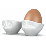 58products Komplet 2 posodic za jajca iz belega porcelana, prostornina 100 ml