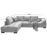 MID.YOU Sedežna Garnitura Alvito, Bež, Žamet, Ležišče | Shoptok.si