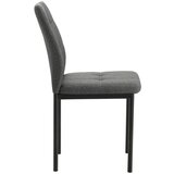 P & B STOL, kovina, tekstil temno siva | Shoptok.si