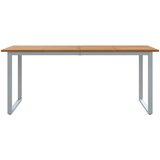  Stol za vrt Siva 180 x 90 x 75 cm Čvrsto drvo akacije | shoptok.hr