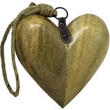 Signes Grimalt Obeski Majhno Leseno Srce Kostanjeva | Shoptok.si