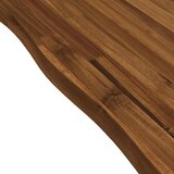  Stol za blagovanje s prirodnim rubom 140 x 90 x 75 cm Prirodna | shoptok.hr