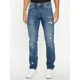 Just Cavalli Jeans hlače 75OAB5S0 Modra Slim Fit