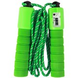 Green Skipping Rope With Counter 275 cm Fitness Adjustment | shoptok.hr