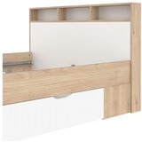 Tvilum Bračni krevet u dekoru hrasta s prostorom za odlaganje bez podnice 140x200 cm u prirodnoj boji Ikast – | shoptok.hr