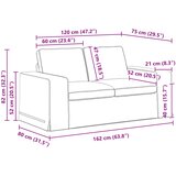SOFA Krema 162 x 80 x 82 cm tkanina | shoptok.hr