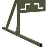 vidaXL Metalni panel ograde Maslinasta Velik Uzorciran | shoptok.hr